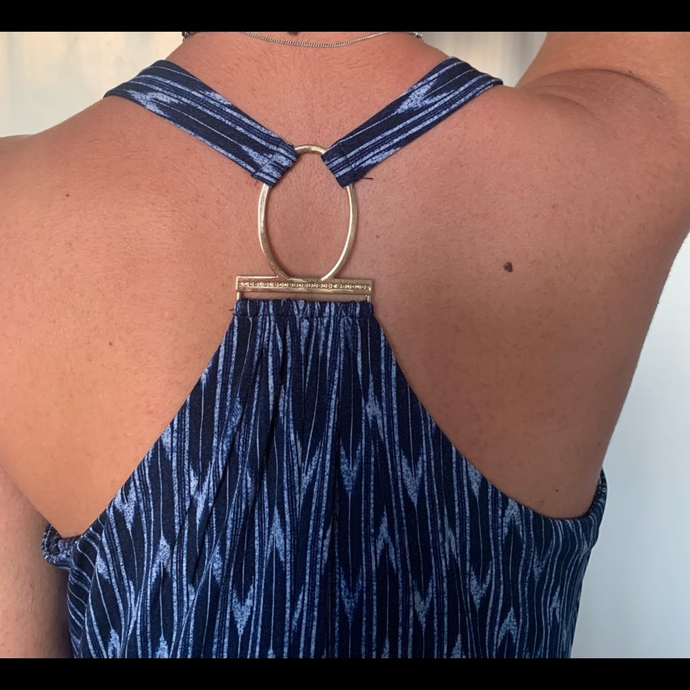 Ivanka Trump Maxi blue dress